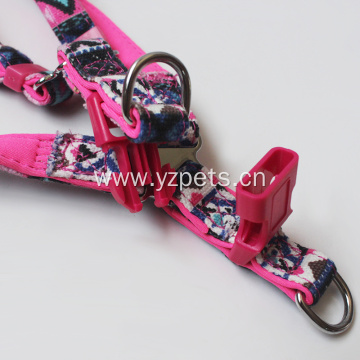 Adjustable custom logo dog harness and leash